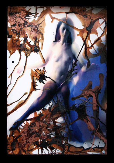 La Vierge aux rochers — 75 × 50 cm